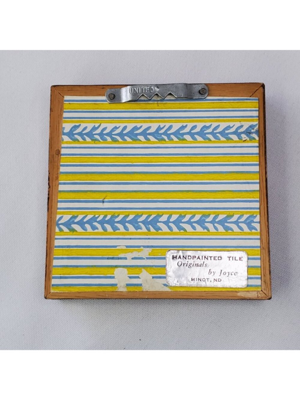 Miniature Tile Paintings By Joyce Minot, ND Rustic Wood Frames Farmhouse Country - Picture 12 of 13